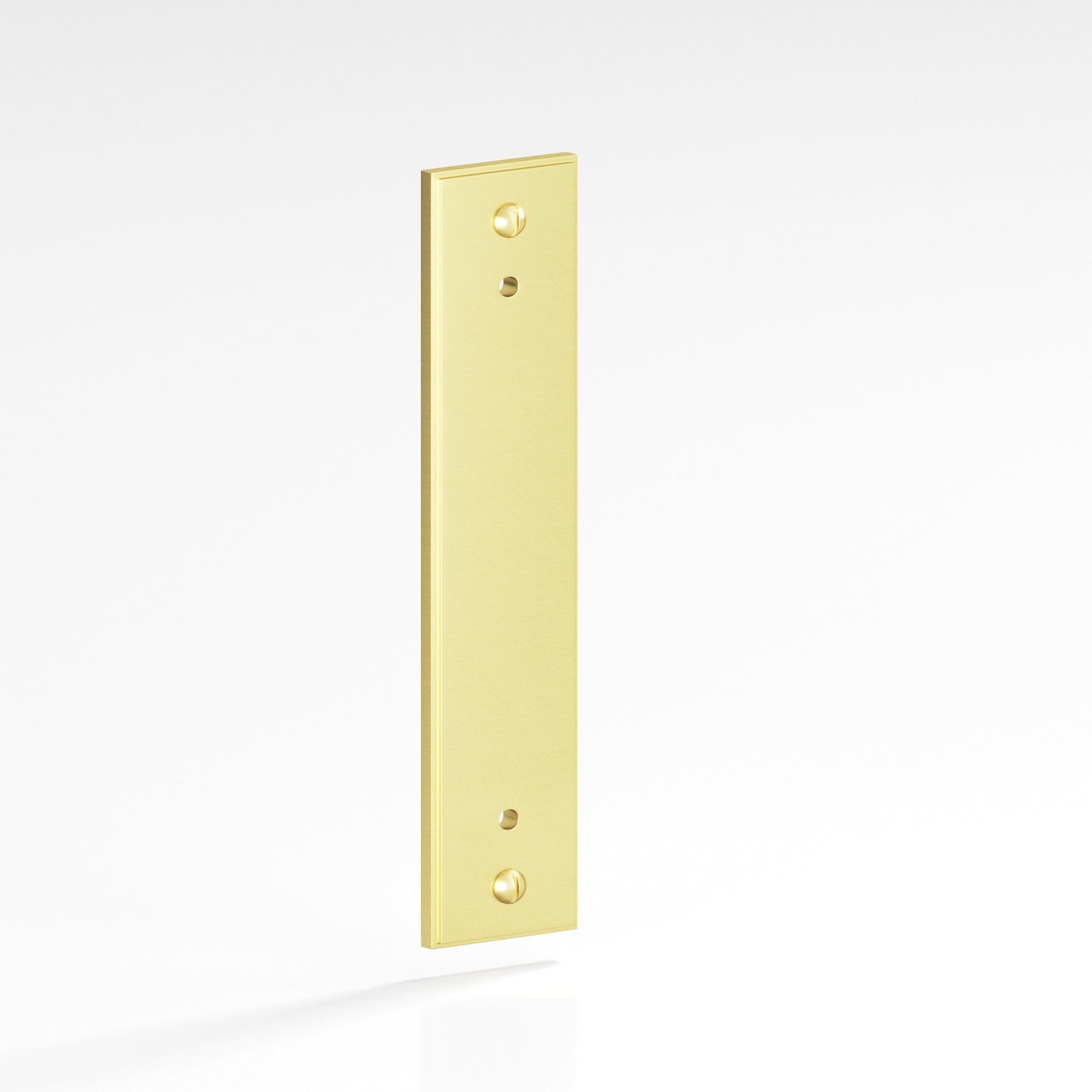 Colonial Bronze Stepped Edge Back Plate with Decorative Screws