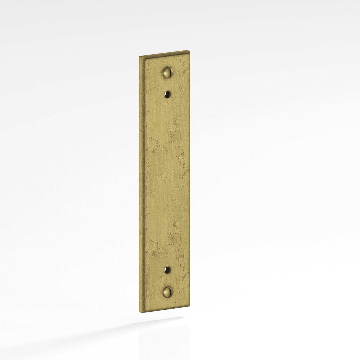 Colonial Bronze Stepped Edge Back Plate with Decorative Screws