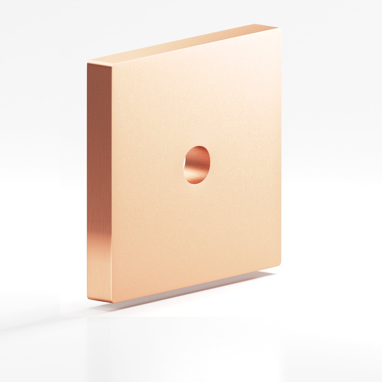 Colonial Bronze Square Flat Back Plate