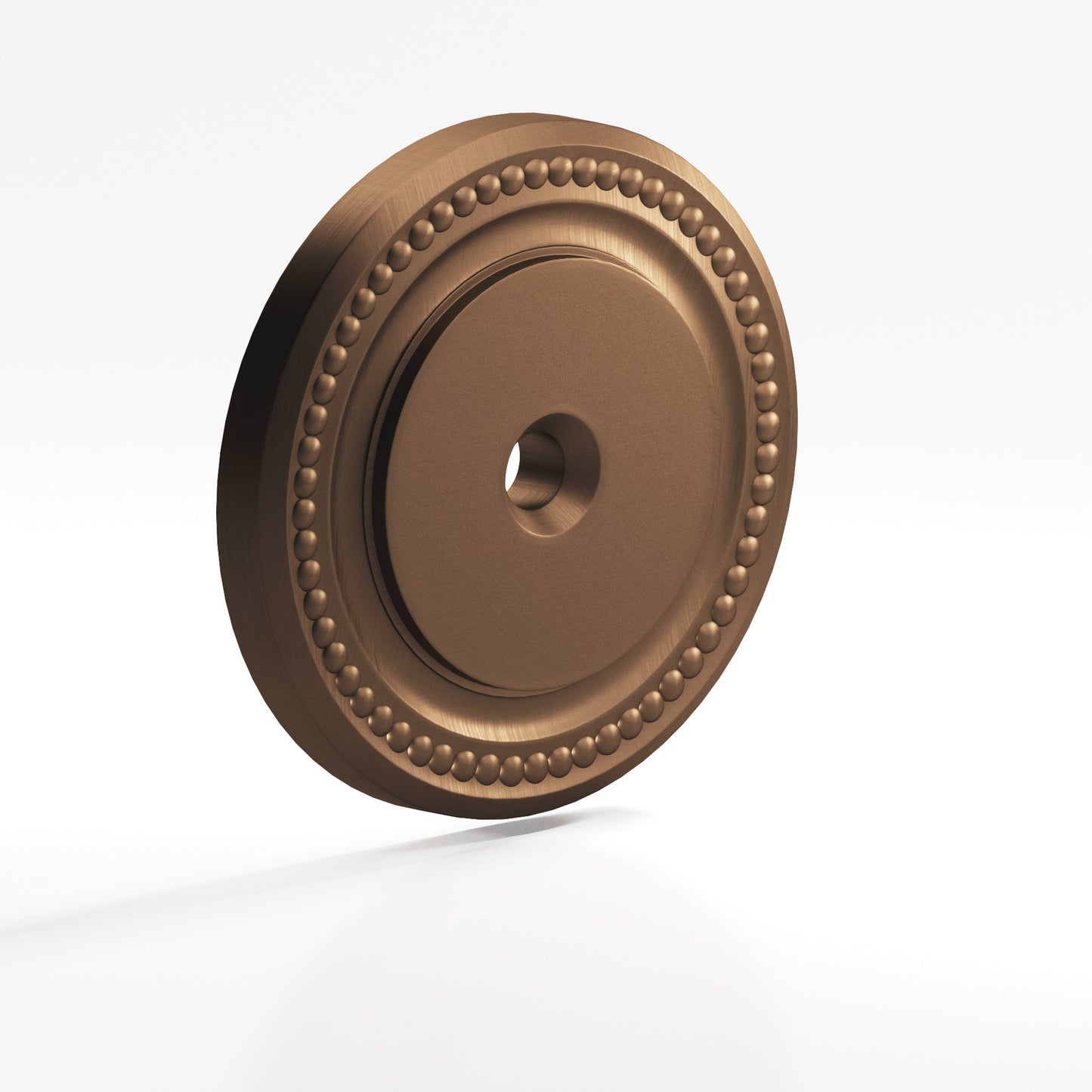 Colonial Bronze Beaded Back Plate