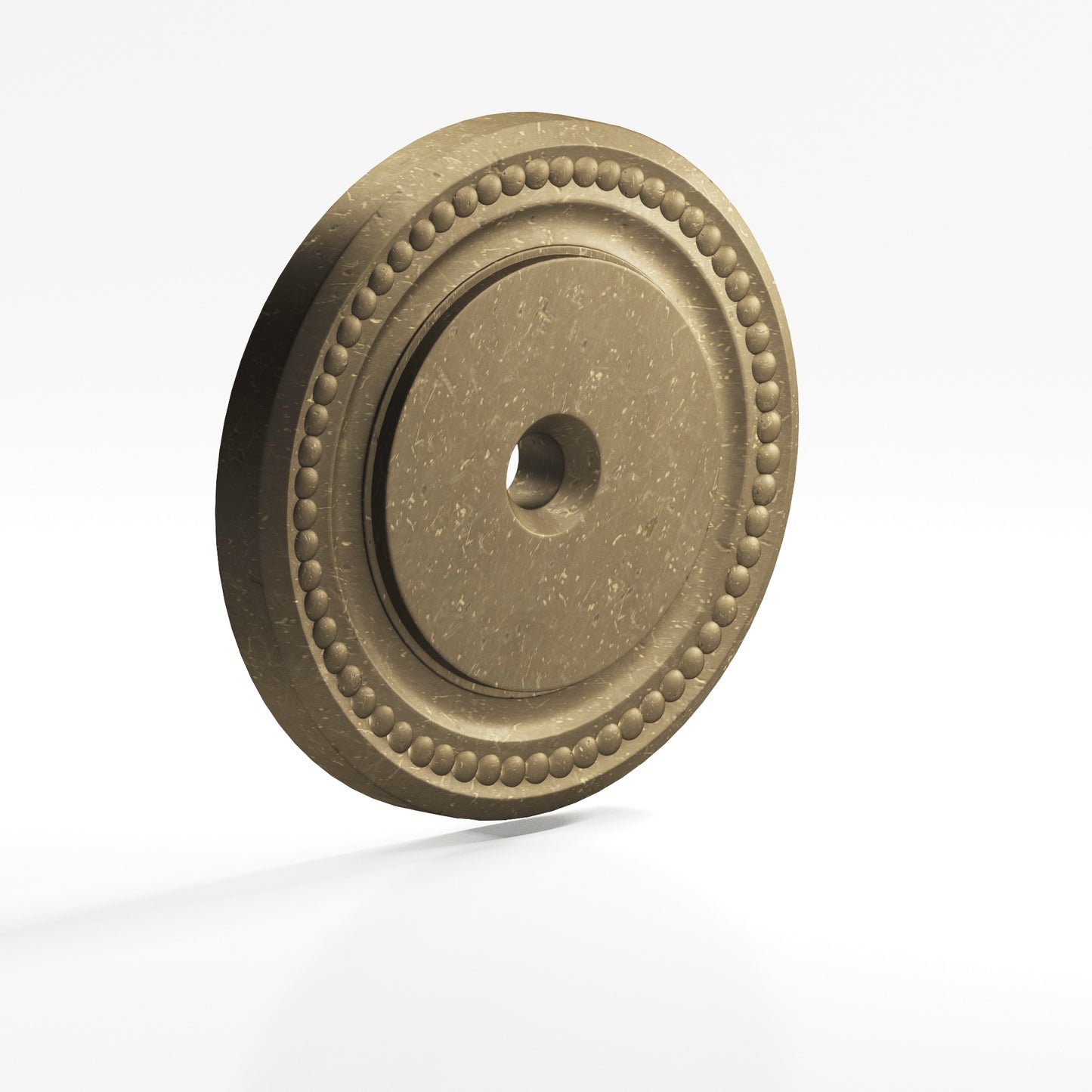Colonial Bronze Beaded Back Plate
