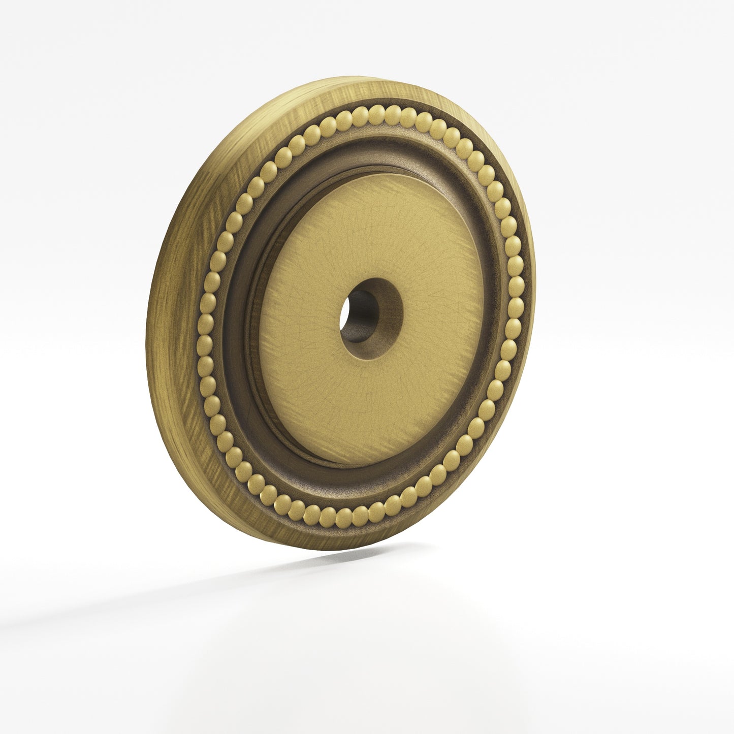 Colonial Bronze Beaded Back Plate