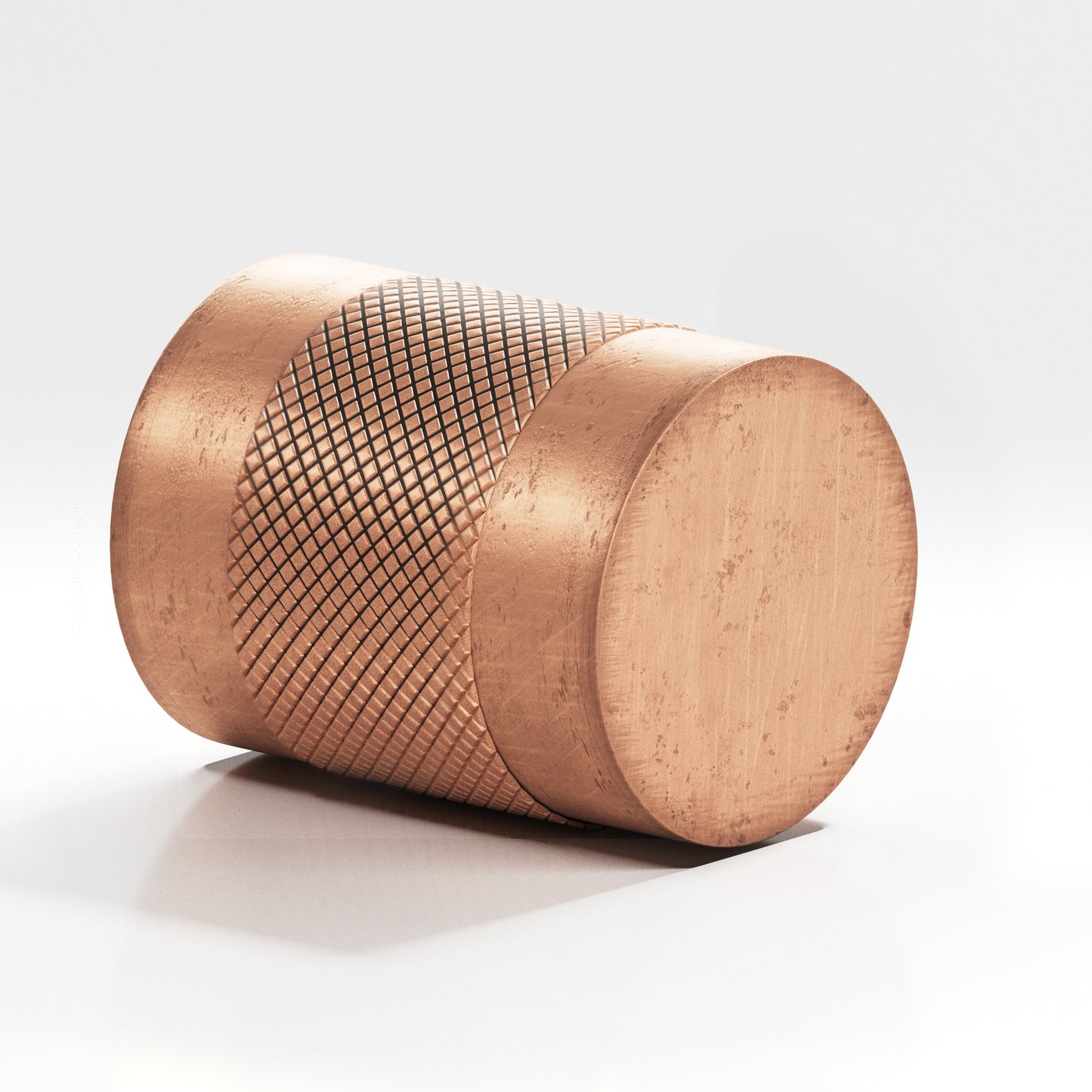 Colonial Bronze 1" Diameter Diamond Knurl Cabinet Knob