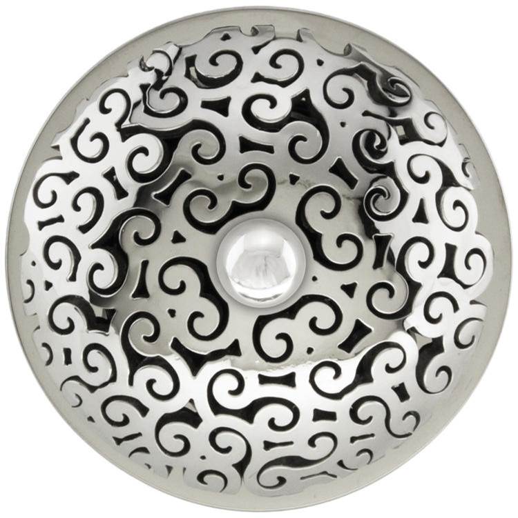 Linkasink D016-SCR01-O Swirl Grid Strainer With Overflow