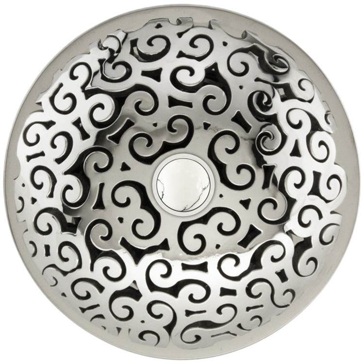 Linkasink D016-SCR02-O Swirl Grid Strainer With Overflow