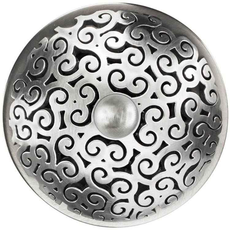 Linkasink D016-SCR01-O Swirl Grid Strainer With Overflow