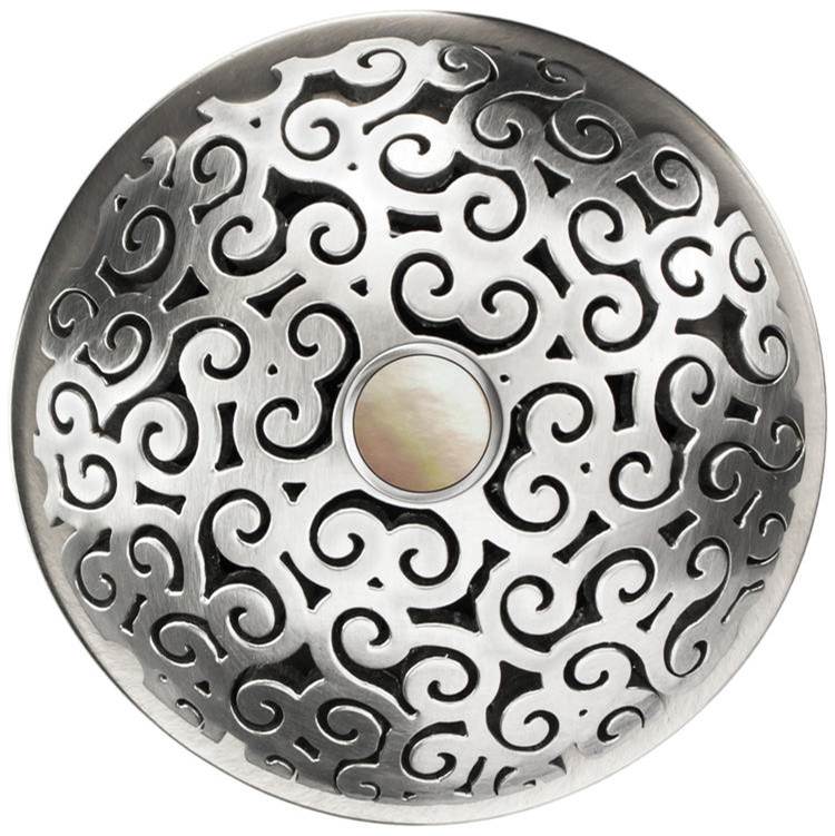 Linkasink D016-SCR02-O Swirl Grid Strainer With Overflow