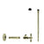 Westbrass D103K12X Supply Kit - 1/2 in. IPS x 3/8 in. OD x 12 in. Corrugated - Parent