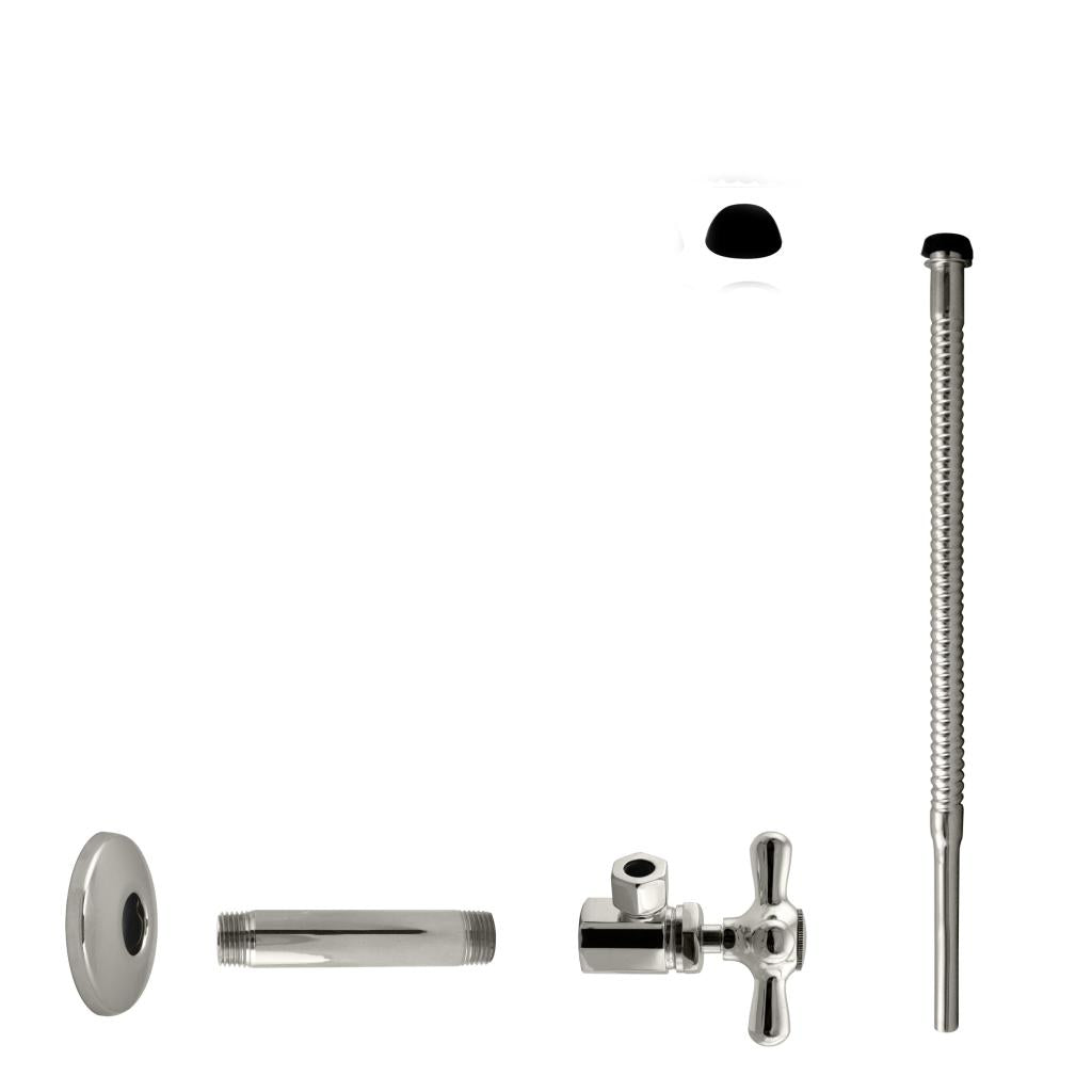 Westbrass D103K12X Supply Kit - 1/2 in. IPS x 3/8 in. OD x 12 in. Corrugated