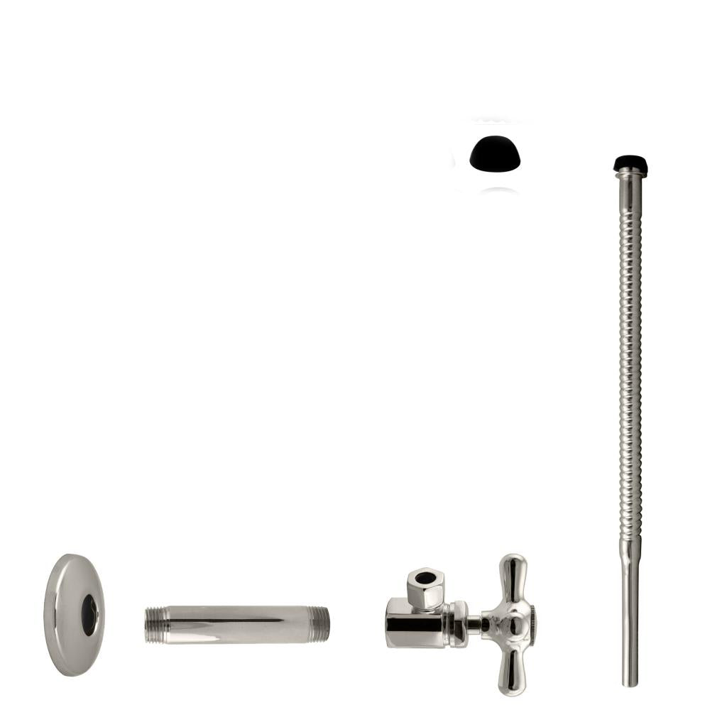 Westbrass D103K12X Supply Kit - 1/2 in. IPS x 3/8 in. OD x 12 in. Corrugated