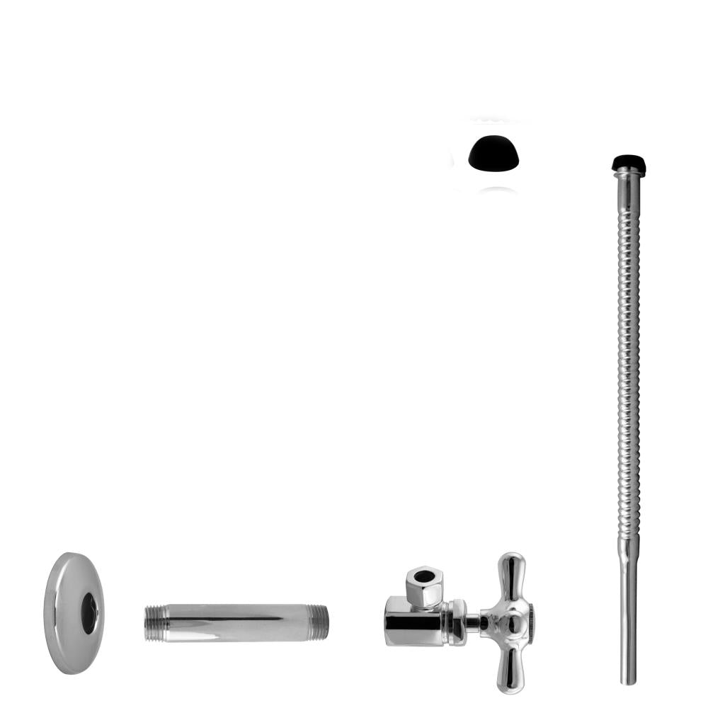 Westbrass D103K12X Supply Kit - 1/2 in. IPS x 3/8 in. OD x 12 in. Corrugated