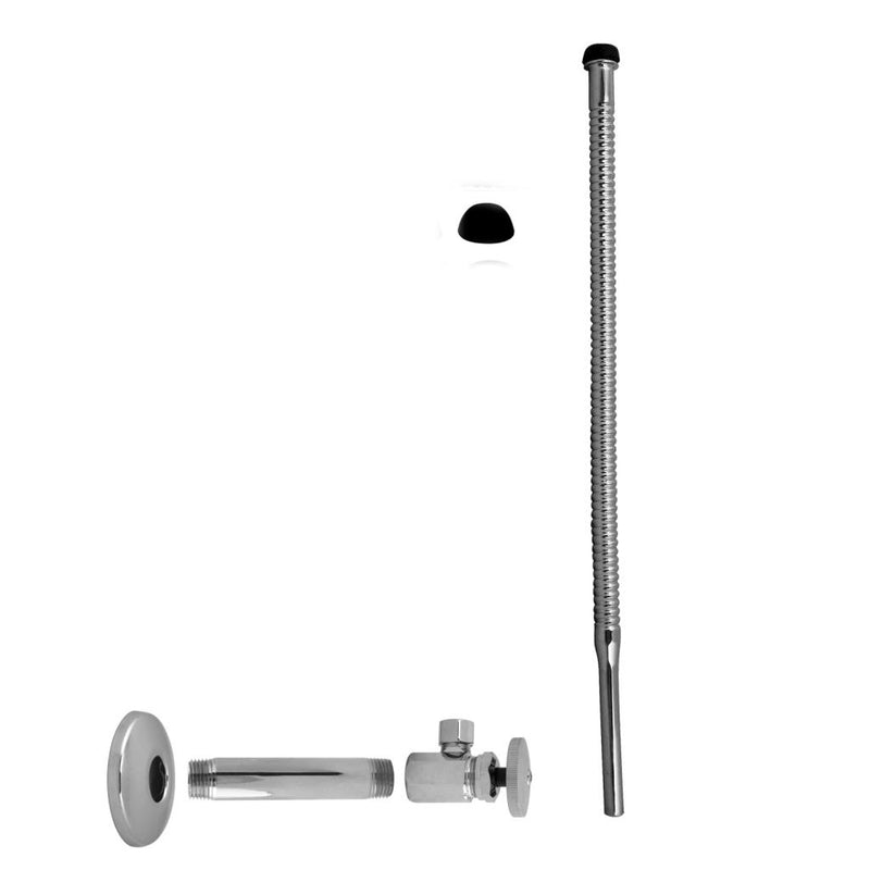 Westbrass D103K15 Supply Kit - 1/2 in. IPS x 3/8 in. OD x 15 in. Corrugated