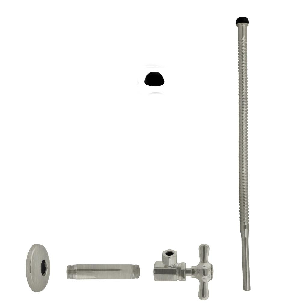Westbrass D103K15X Supply Kit - 1/2 in. IPS x 3/8 in. OD x 15 in. Corrugated
