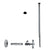 Westbrass D103K15X Supply Kit - 1/2 in. IPS x 3/8 in. OD x 15 in. Corrugated