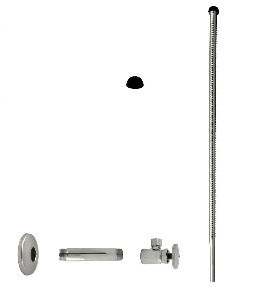 Westbrass D103K20 Supply Kit - 1/2 in. IPS x 3/8 in. OD x 20 in. Corrugated