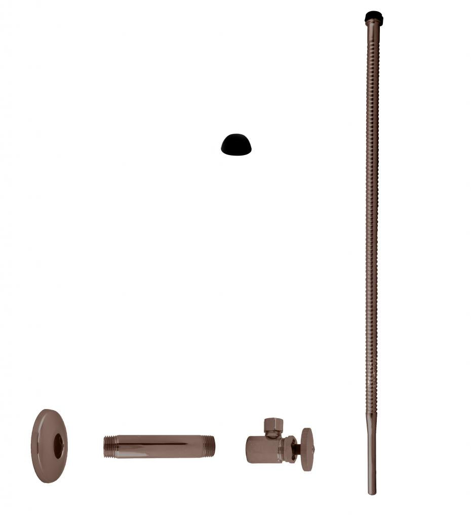 Westbrass D103K20 Supply Kit - 1/2 in. IPS x 3/8 in. OD x 20 in. Corrugated