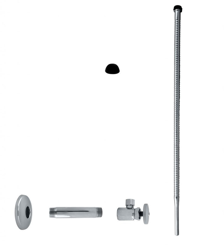 Westbrass D103K20 Supply Kit - 1/2 in. IPS x 3/8 in. OD x 20 in. Corrugated