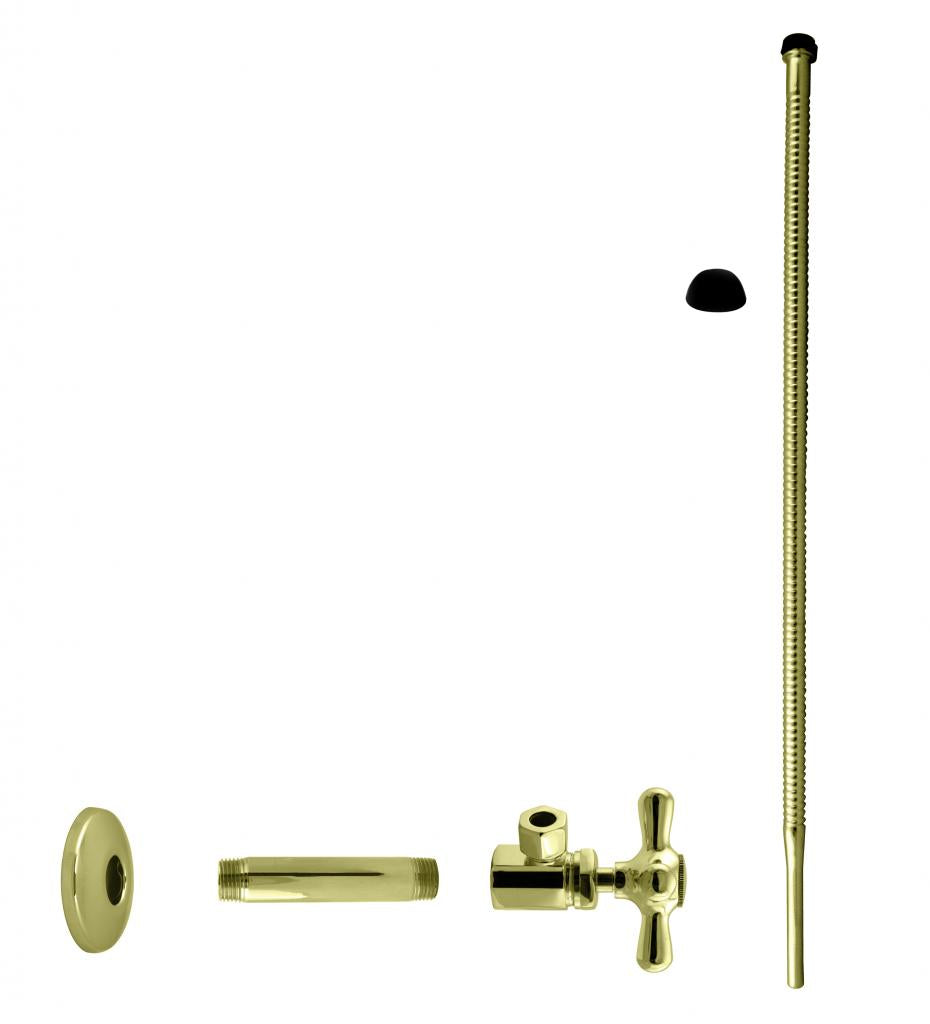 Westbrass D103K20X Supply Kit - 1/2 in. IPS x 3/8 in. OD x 20 in. Corrugated - Parent