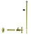 Westbrass D103K20X Supply Kit - 1/2 in. IPS x 3/8 in. OD x 20 in. Corrugated - Parent