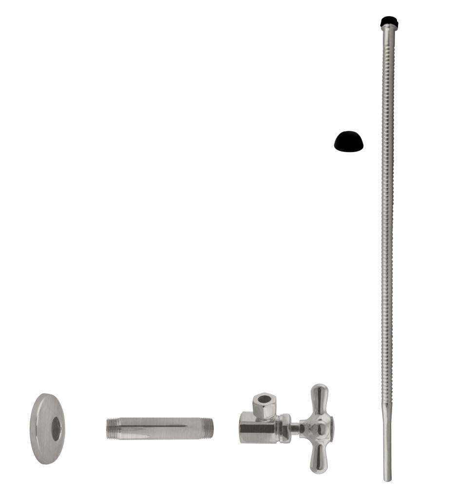 Westbrass D103K20X Supply Kit - 1/2 in. IPS x 3/8 in. OD x 20 in. Corrugated
