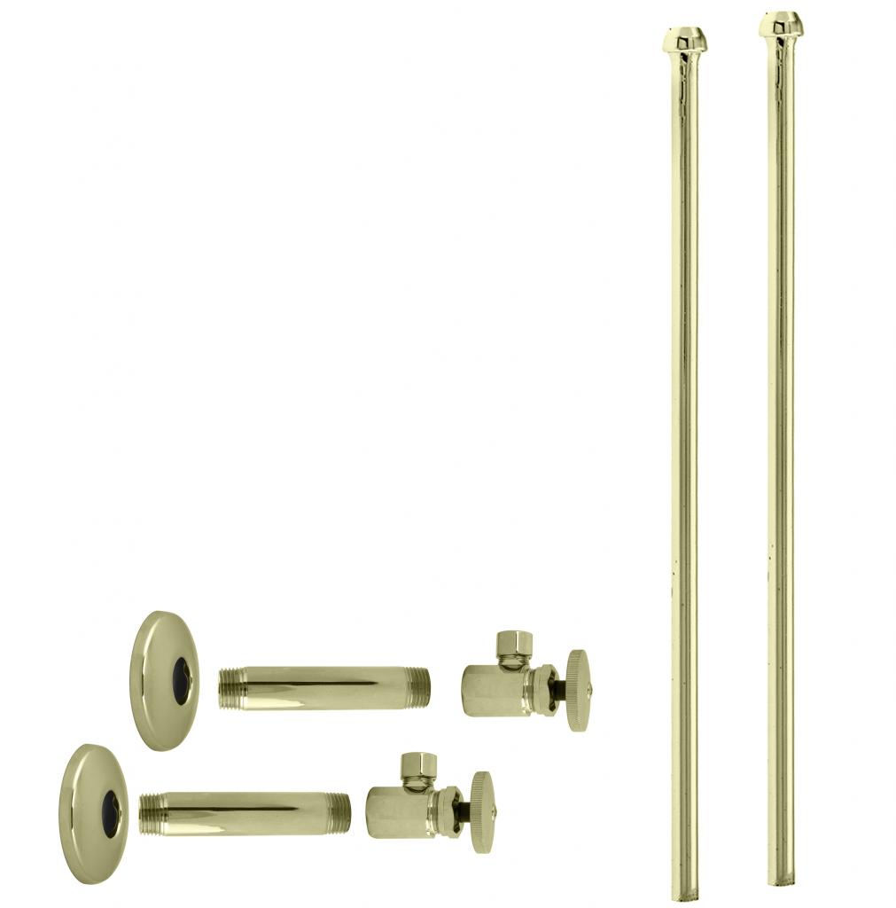 Westbrass D103KBN Faucet Kit - 1/2 in. IPS x 3/8 in. OD x 20 in. Bullnose - Parent