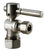 Westbrass D105BL Angle Stop, 5/8 in. OD x 3/8 in. OD - 1/4-Turn Lever Handle