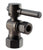 Westbrass D105BL Angle Stop, 5/8 in. OD x 3/8 in. OD - 1/4-Turn Lever Handle