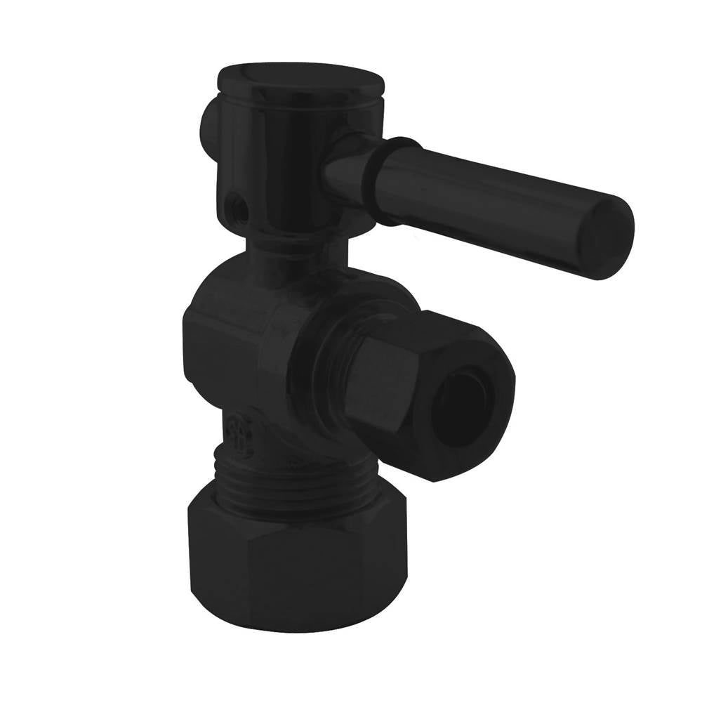 Westbrass D105BL Angle Stop, 5/8 in. OD x 3/8 in. OD - 1/4-Turn Lever Handle