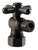 Westbrass D105BX Angle Stop, 5/8 in. OD x 3/8 in. OD - 1/4-Turn Cross Handle