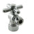 Westbrass D105BX Angle Stop, 5/8 in. OD x 3/8 in. OD - 1/4-Turn Cross Handle