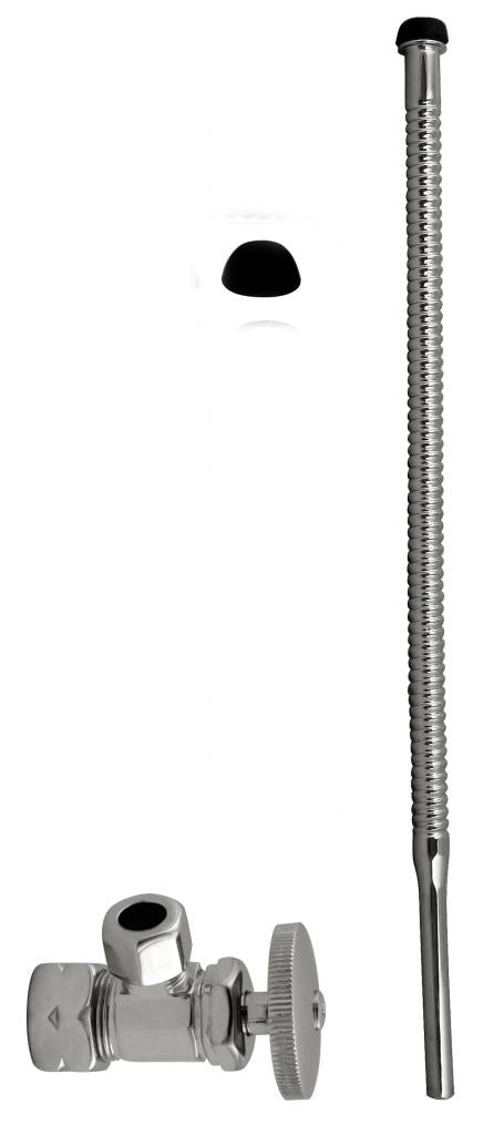 Westbrass D105K15 Supply Kit - 5/8 in. OD x 3/8 in. OD x 15 in. Corrugated