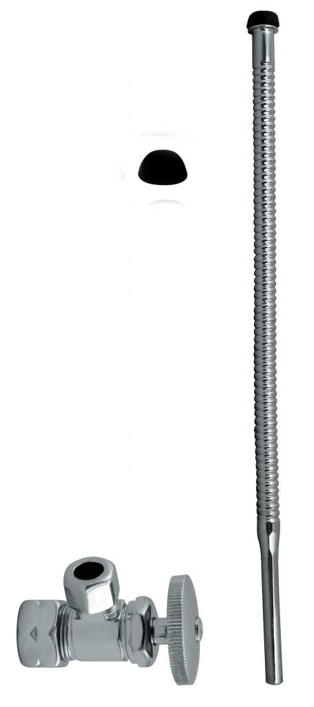Westbrass D105K15 Supply Kit - 5/8 in. OD x 3/8 in. OD x 15 in. Corrugated