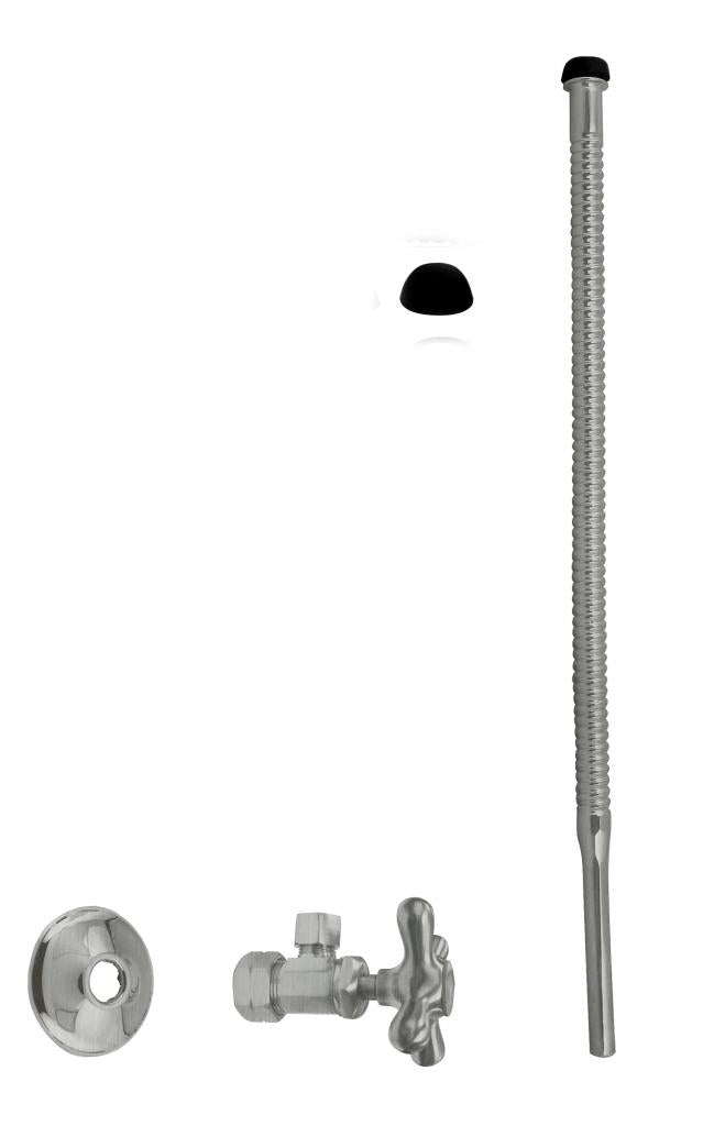 Westbrass D105K15X Supply Kit - 5/8 in. OD x 3/8 in. OD x 15 in. Corrugated
