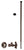 Westbrass D105K20X Supply Kit - 5/8 in. OD x 3/8 in. OD x 20 in. Corrugated