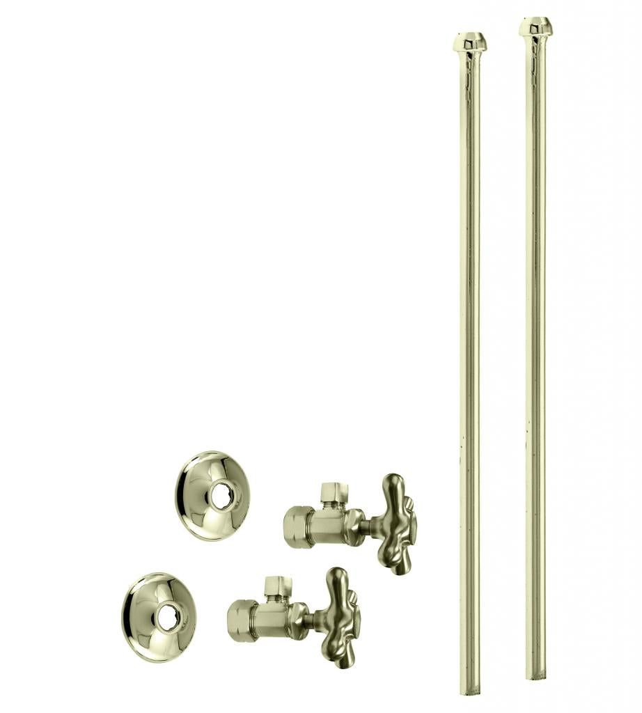 Westbrass D105KBNX Faucet Kit - 5/8 in. OD x 3/8 in. OD x 20 in. Bullnose - Parent