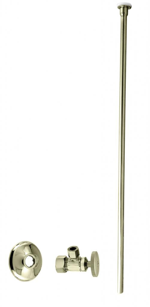 Westbrass D105KFH Toilet Kit - 5/8 in. OD x 3/8 in. OD x 20 in. Flat Head - Parent