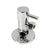 Westbrass D105QR Angle Stop, Round 1/4-Turn Ceramic Disc,  1/2 In. Copper Compression x 3/8 In. Compression