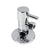 Westbrass D105QR Angle Stop, Round 1/4-Turn Ceramic Disc,  1/2 In. Copper Compression x 3/8 In. Compression