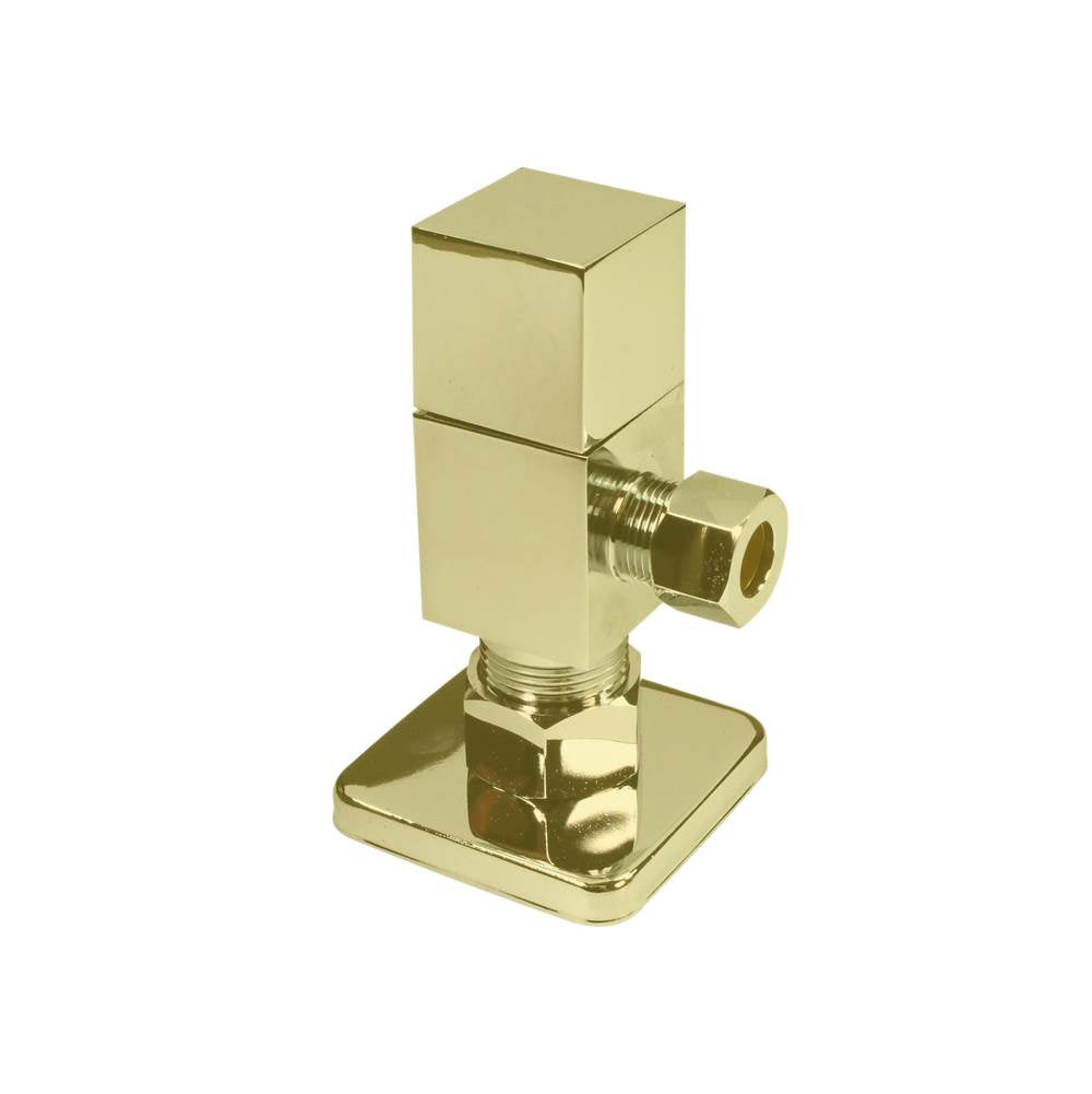 Westbrass D105QS Angle Stop, Quibic 1/4-Turn Ceramic Disc, 1/2 In. Copper Compression x 3/8 In. Compression Valve - Parent