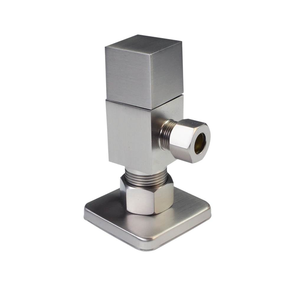 Westbrass D105QS Angle Stop, Quibic 1/4-Turn Ceramic Disc, 1/2 In. Copper Compression x 3/8 In. Compression Valve