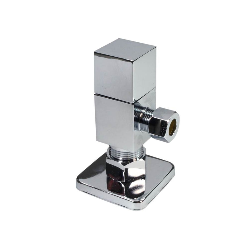Westbrass D105QS Angle Stop, Quibic 1/4-Turn Ceramic Disc, 1/2 In. Copper Compression x 3/8 In. Compression Valve