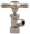 Westbrass D105X Cross Handle Angle Stop Shut Off Valve 1/2-Inch Copper Pipe Inlet with 3/8-Inch Compression Outlet