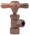 Westbrass D105X Cross Handle Angle Stop Shut Off Valve 1/2-Inch Copper Pipe Inlet with 3/8-Inch Compression Outlet