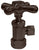 Westbrass D105X Cross Handle Angle Stop Shut Off Valve 1/2-Inch Copper Pipe Inlet with 3/8-Inch Compression Outlet