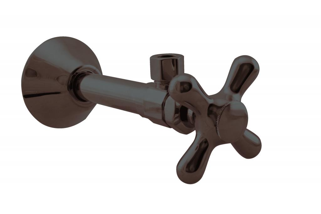 Westbrass D1112X Angle Stop - 1/2 in. Copper Sweat x 3/8 in. OD Comp