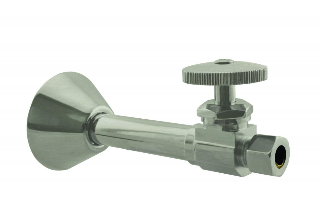 Westbrass D1114 Straight Stop - 1/2 in. Copper Sweat x 3/8 in. OD Comp