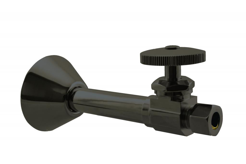 Westbrass D1114 Straight Stop - 1/2 in. Copper Sweat x 3/8 in. OD Comp