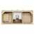 James Martin D125-V48-CSD-FVSL Gracyn 48" Single Vanity, Coastal Driftwood, With 3 CM Victorian Silver Silestone Top With FreePower Wireless Charger
