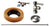 Westbrass D1614TBL Toilet Kit with 1/4-Turn nom comp Stop and Wax Ring - Lever Handle