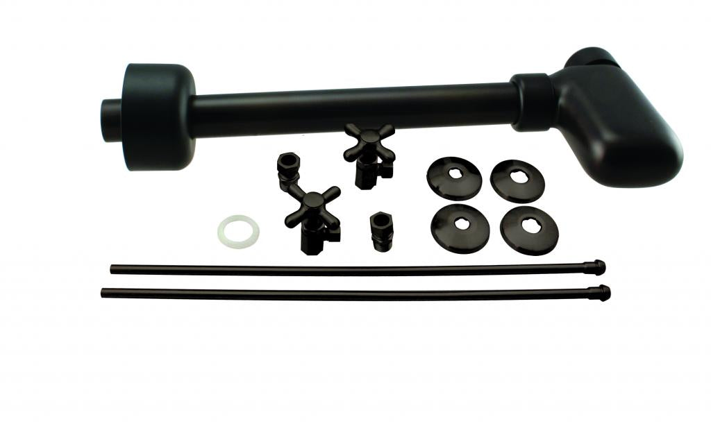 Westbrass D1938L European Pedestal Lavatory Kit - Cross Handles